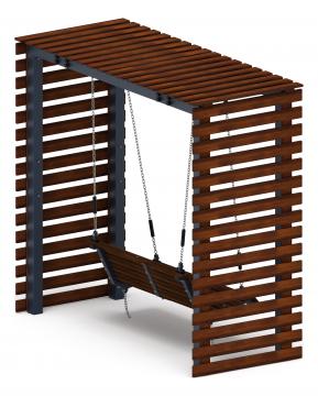 Пергола беседка с качелями - МФ 78.05.01-01.И1 /без поликарбоната/