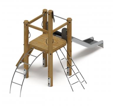 Игровой комплекс (лиственница орех) ДИК 2.24.01-Л.И1.02