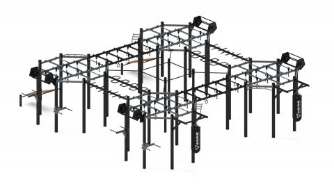 Многофункциональный спортивный комплекс (серый) МК 100.02-03