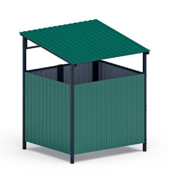 Навес контейнерной площадки для мусора (1 секция) МФ 55.02.02.1-01