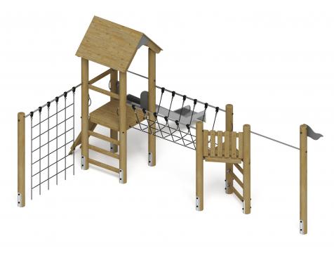 Игровой комплекс (лиственница орех) ДИК 2.24.05-Л.И1.02