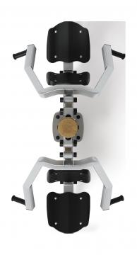 Тренажер жим от груди двойной (лиственница орех) СТ 030-Л.И3.02