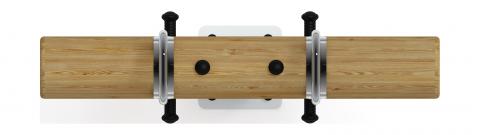 Качалка на пружине (Лиственница орех) ИО 22.24.01-Л.02