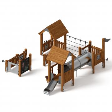 Игровой комплекс (лиственница темный) ДИК 1.24.02-Л.И1.01