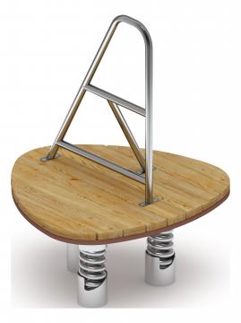 Качалка на пружине (Лиственница орех) ИО 23.24.02-02.И1