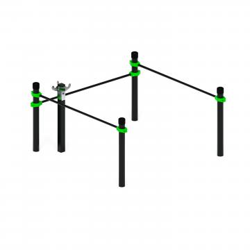 Воркаут 89.Комплекс для выполнения испытаний рывок  (зеленый) ВТ 01.09-02