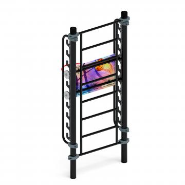 Воркаут 108. Баскетбольный щит переменной высоты (серый) ВТ 02.14-03