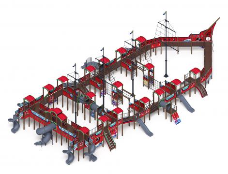 Шхуна (Мульт) (винтовой скат) горка Н 1200, горка Н 2000 ДИК 2.03.3.07-10