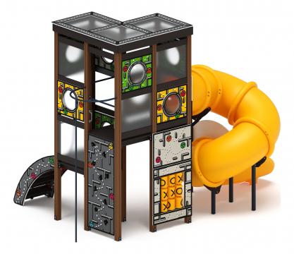 Куб (Зеленое эхо) горка Н 2000 - ДИК 2.23.01-01