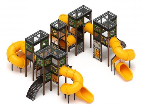 Куб (Зеленое эхо) горка Н 2000 - ДИК 2.23.01-02