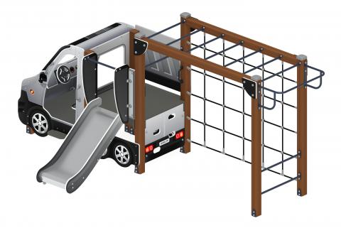 Машинка (серый) тип 2 - ДИК 1.03.1.02-02 - Игровой комплекс H=750