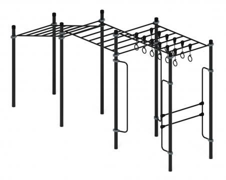Воркаут 89. Рукоход с изменением высоты (серый) ВТ 01.06-03