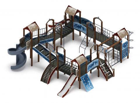 Остров детства (Алтай) - ДИК 2.01.8.02-04.И1 - Игровой комплекс H=1200 H=2000