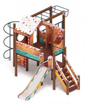 Теремок (Пряничный домик) - ДИК 2.07.02-02 - Игровой комплекс H=1200