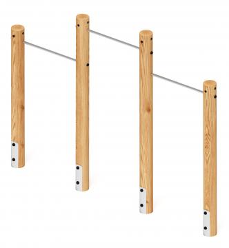 Турник взрослый тройной (лиственница) СО 2.20.10-Л.И1