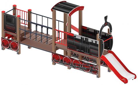Паровозик (черный) мини - ДИК 1.03.5.01-12 - Игровой комплекс H=750