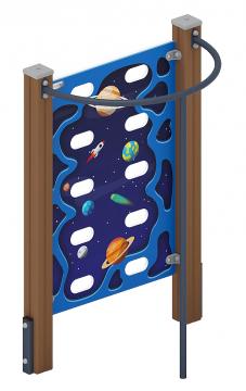 Стенка для лазанья тип 2 - СО 1.20.05-02 (синий принт)