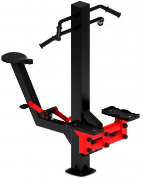 Степ+Вело (красный) - Уличный тренажер - СТ 018-11.И1
