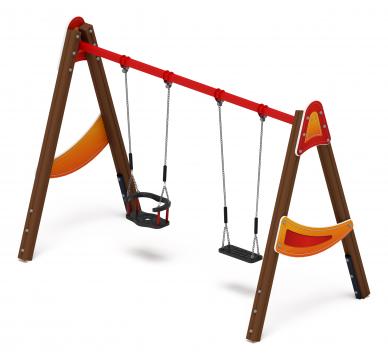 Качели двойные Д2 - ИО 12.Д.01.02.01-П.01 - (Счастливое детство)