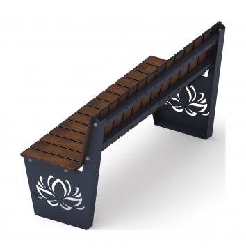 Скамья Лотос - МФ 42.02.01 (Темный дуб) (под анкера)