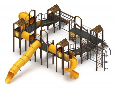 Остров детства (ЭКО) - ДИК 2.01.8.02-32.И1 - Игровой комплекс H=2000