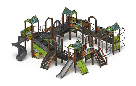 Остров детства (Город) - ДИК 2.01.8.02-11.И1 - Игровой комплекс H=1200 H=2000