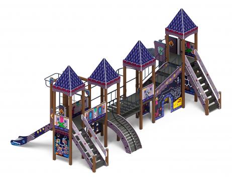 Замок (Пиксель) - ДИК 2.18.10-03.И1 - Игровой комплекс H=1500 H=2000