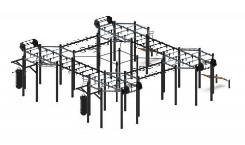 Многофункциональный спортивный комплекс (серый) МК 100.02-03
