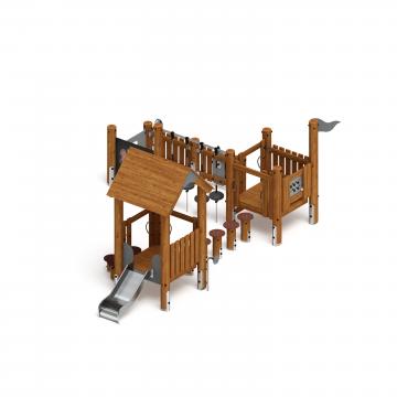 Игровой комплекс (лиственница темный) ДИК 1.24.04-Л.И1.01