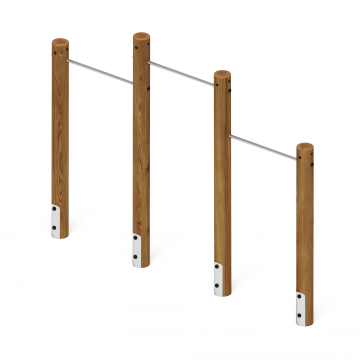 Турник взрослый тройной (лиственница темный) СО 2.20.10-Л.И1.01