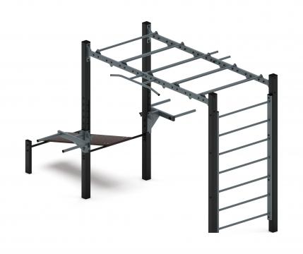 Многофункциональный спортивный комплекс (серый) МК 100.03-03