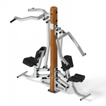 Тренажер тяга верхняя + жим от груди (лиственница темный) СТ 027-Л.И3.01