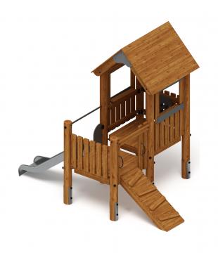 Игровой комплекс (лиственница темный) ДИК 1.24.01-Л.И1.01