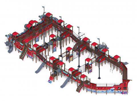 Шхуна (Мульт) (винтовой скат) горка Н 1200, горка Н 2000 ДИК 2.03.3.07-10
