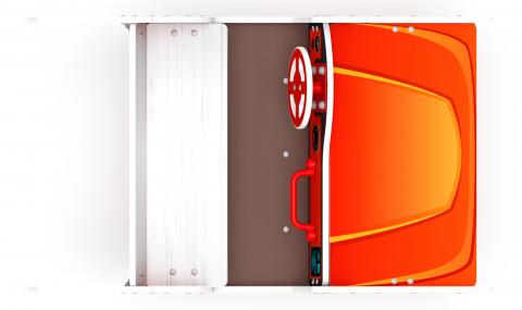 Кабриолет - Качалка на пружине двухместная машинка - ИО 23.03.02-01.И1