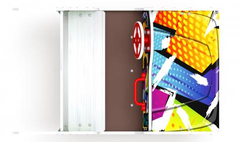 Кабриолет - Качалка на пружине двухместная машинка - ИО 23.03.02-02.И1