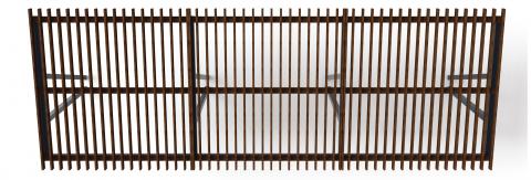 Пергола тент (наклоная) - МФ 77.03.03-01 /без поликарбоната/