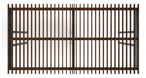 Пергола тент (прямая) - МФ 77.04.02-01 /без поликарбоната/