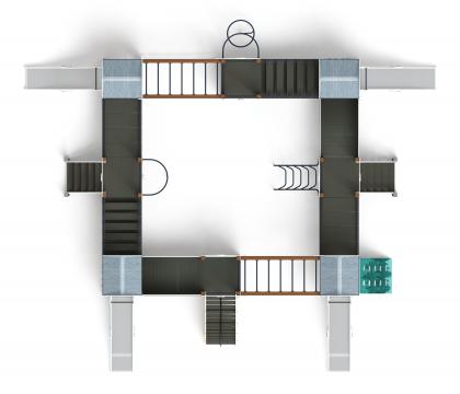 Остров детства (Тайга) - ДИК 2.01.8.01-03 - Игровой комплекс H=1200