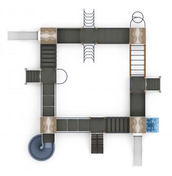 Остров детства (Алтай) - ДИК 2.01.8.02-04.И1 - Игровой комплекс H=1200 H=2000