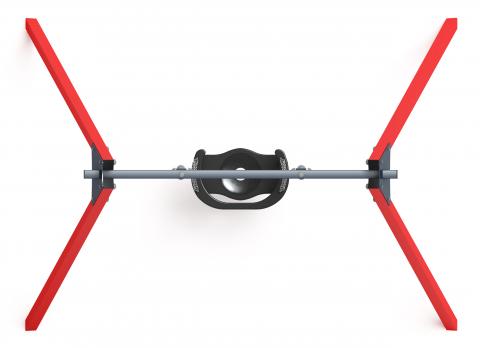 Качели М1 (красный) - ИО 11.М.01.03-01.И1