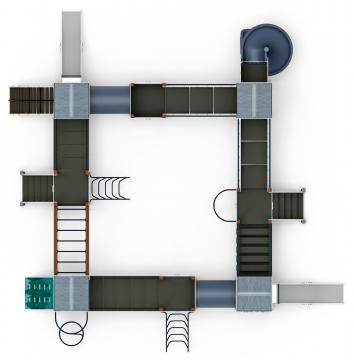 Остров детства (Тайга) - ДИК 2.01.8.02-23.И1 - Игровой комплекс H=1200 H=2000
