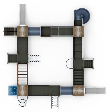 Остров детства (Алтай) - ДИК 2.01.8.02-24.И1 - Игровой комплекс H=1200 H=2000