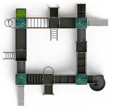 Остров детства (Город) - ДИК 2.01.8.02-21.И1 - Игровой комплекс H=1200 H=2000