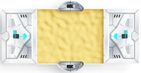 Песочница с крышкой средняя (Техно) - ИО 5.01.11-09