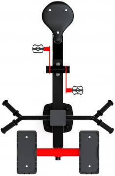 Степ+Вело (красный) - Уличный тренажер - СТ 018-11.И1