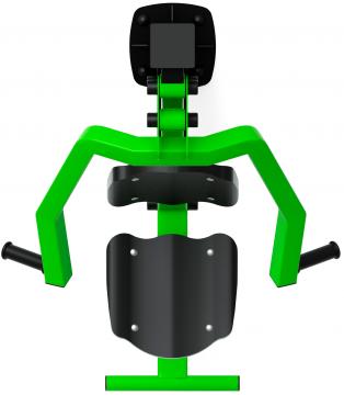 Жим от груди (зеленый) - Уличный тренажер - СТ 006-12.И1