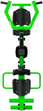 Тяга верхняя+Флекс (зеленый) - Уличный тренажер - СТ 021-12.И1