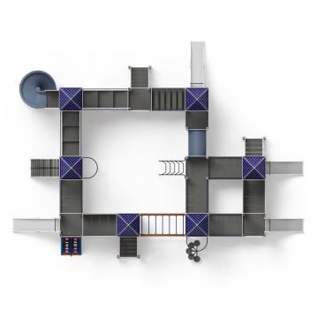 Замок (Пиксель) - ДИК 2.18.05-03 - Игровой комплекс H=1500