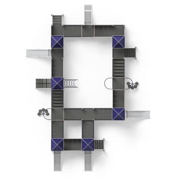 Замок (Пиксель) - ДИК 2.18.04-03 - Игровой комплекс H=1500